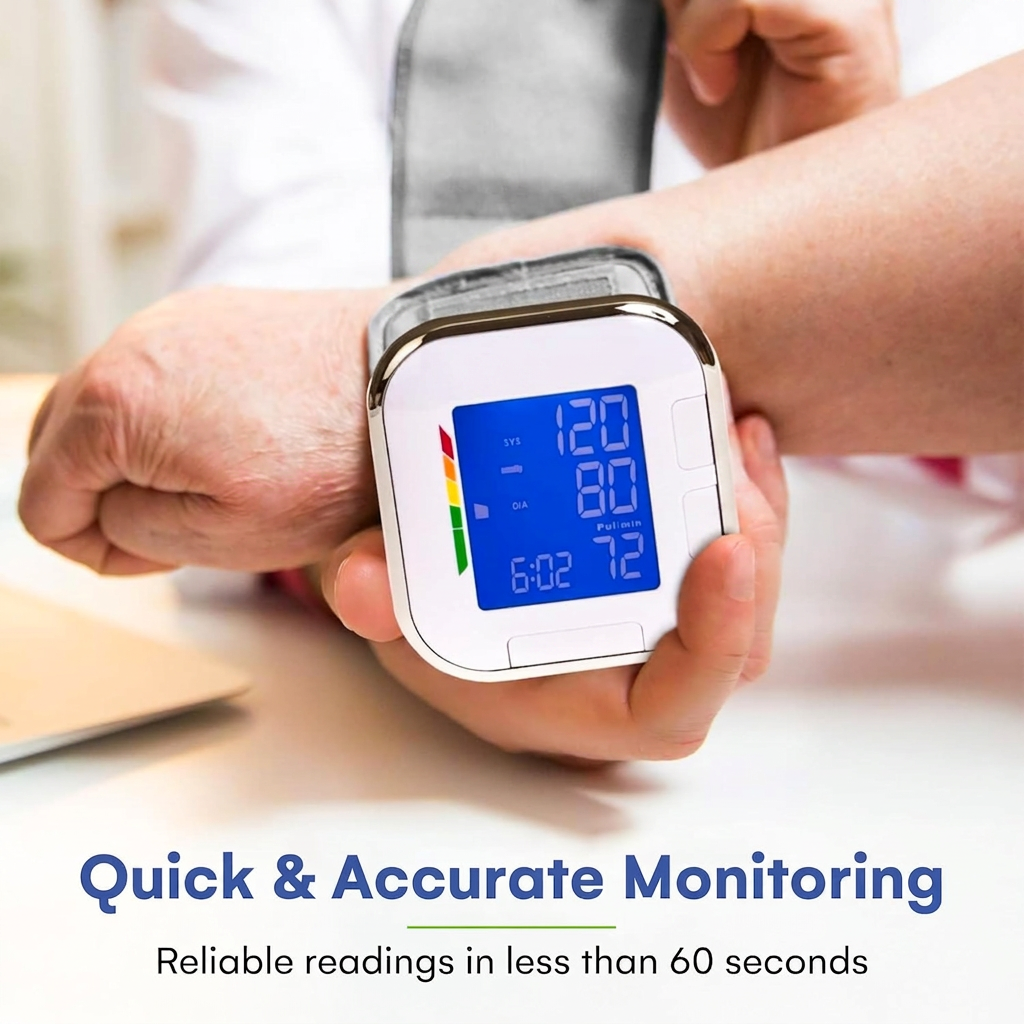 Wrist blood pressure monitor view 2