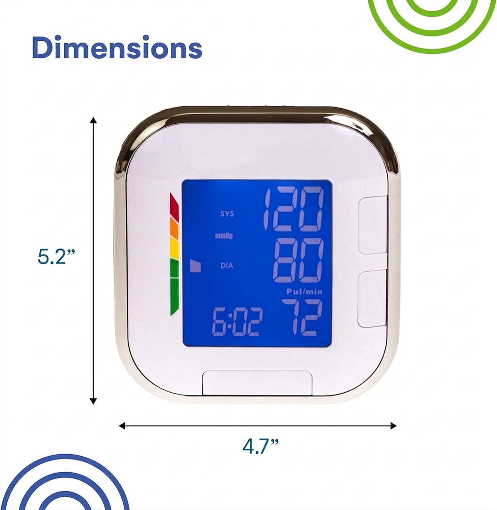 Wrist blood pressure monitor view 3