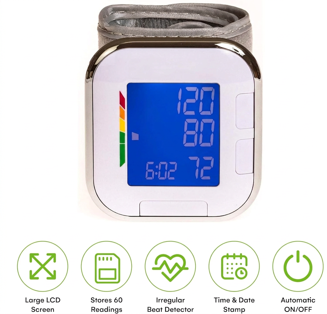 Wrist blood pressure monitor view 5